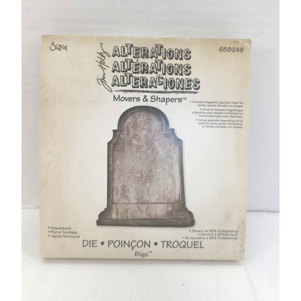 Sizzix Big Die Tim Holtz Alterations Headstone 658249